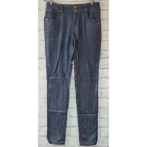 Vero Moda Denim - Vera Moda Reed Bella Carrot Jeans Women's 165 XS Blue Dark Wash Pockets Lyocell